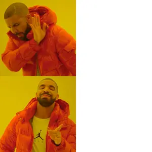 Drake hotline bling meme template